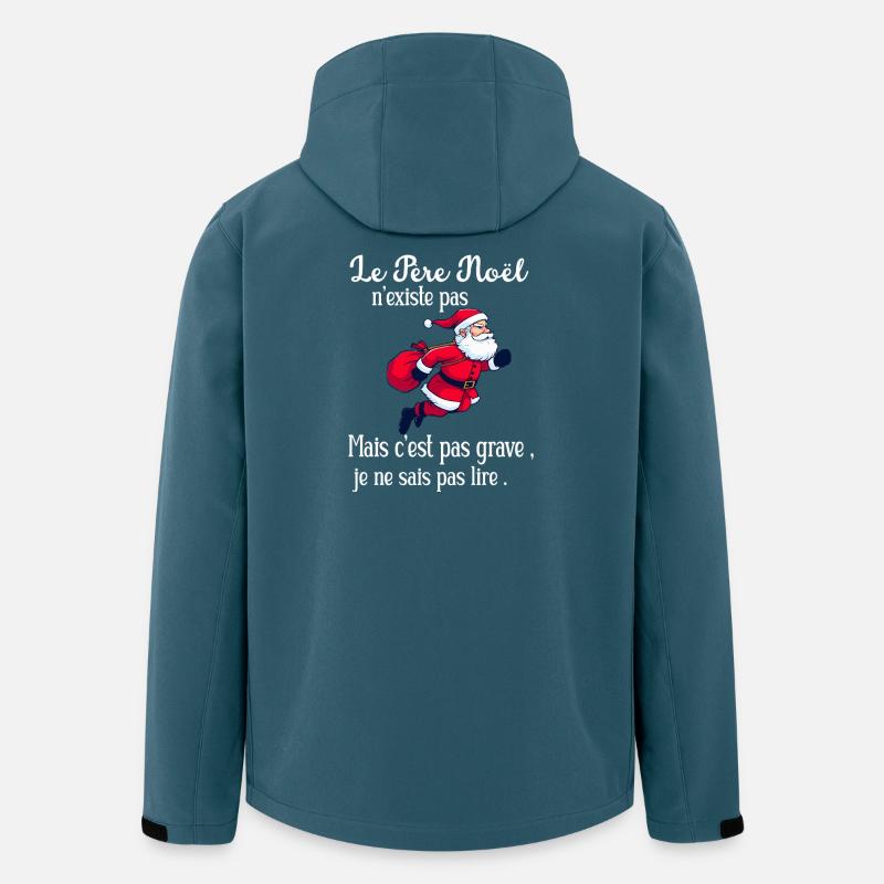 Santa Claus Doesn't Exist Kinder T-Shirt - Recycelte Männer Softshell-Jacke von Stanley/Stella - Dunkles Petrol