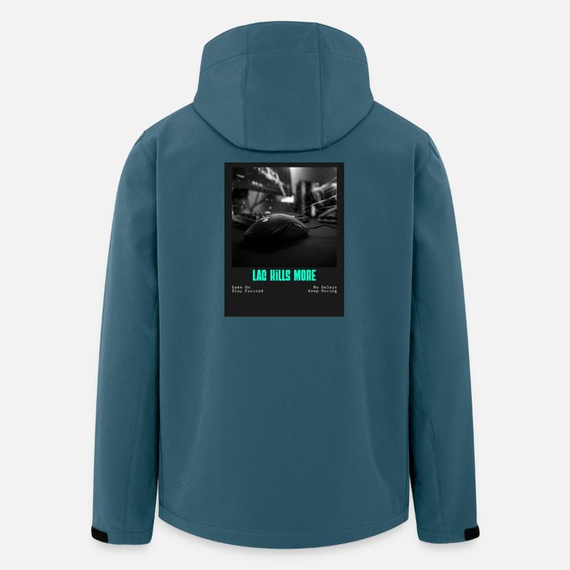 Lag Kill More Neon Gaming Sprüche  - Recycelte Männer Softshell-Jacke von Stanley/Stella - Dunkles Petrol