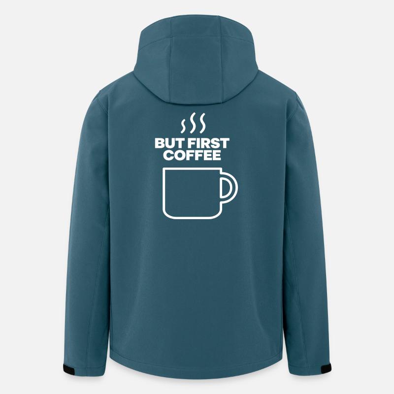 But First Coffee Mug Quote - Men’s Recycled Softshell Jacket by Stanley/Stella - stargazer