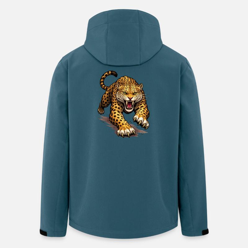 Leopard Animal Comic - Men’s Recycled Softshell Jacket by Stanley/Stella - stargazer