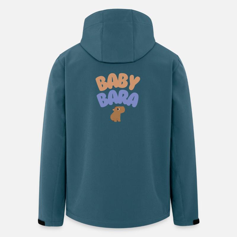 Baby Bara Capybara - Recycelte Männer Softshell-Jacke von Stanley/Stella - Dunkles Petrol
