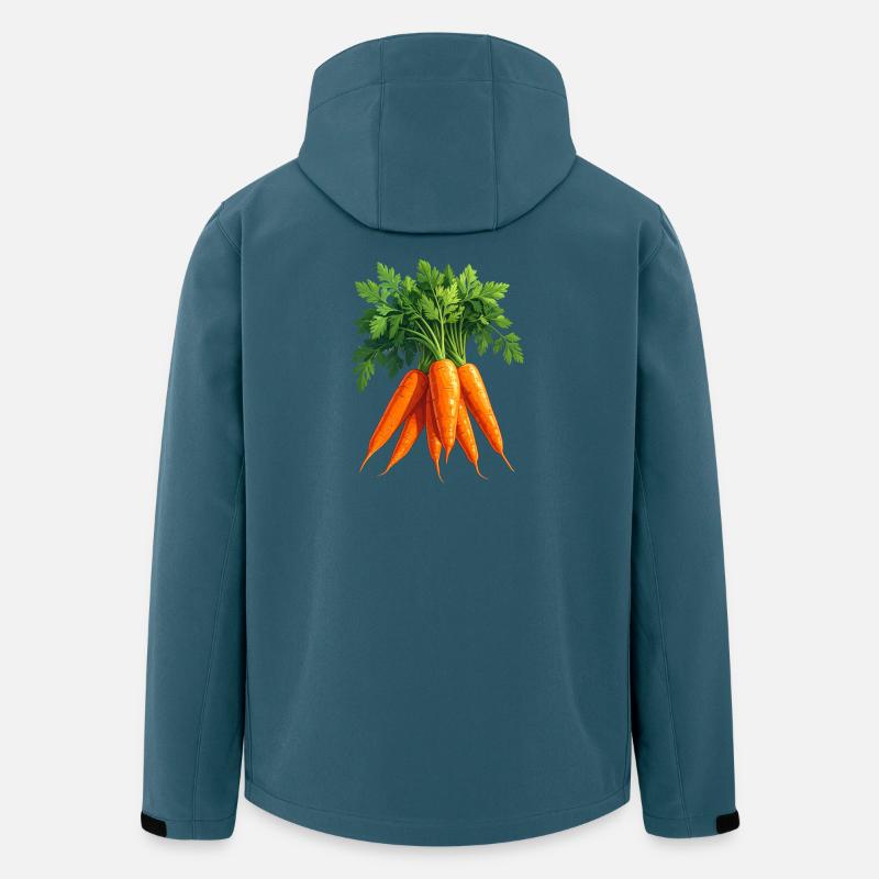 Gulerødder / Gulerødder - Stanley/Stella Mænd Genanvendt Softshell-jakke Discoverer - mørk petrol