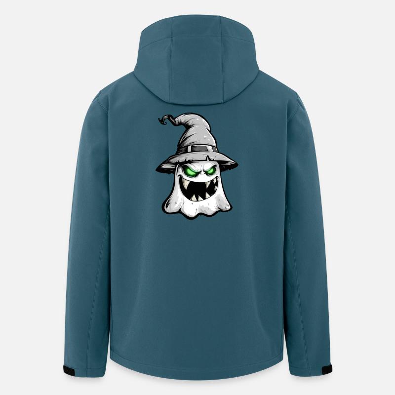 Gruseliger Geist, furchterregender Geist - Recycelte Männer Softshell-Jacke von Stanley/Stella - Dunkles Petrol