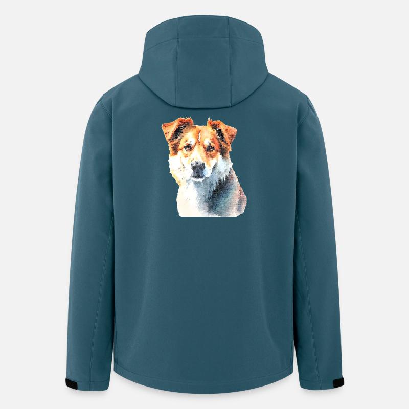 Treuer Hund - Recycelte Männer Softshell-Jacke von Stanley/Stella - Dunkles Petrol