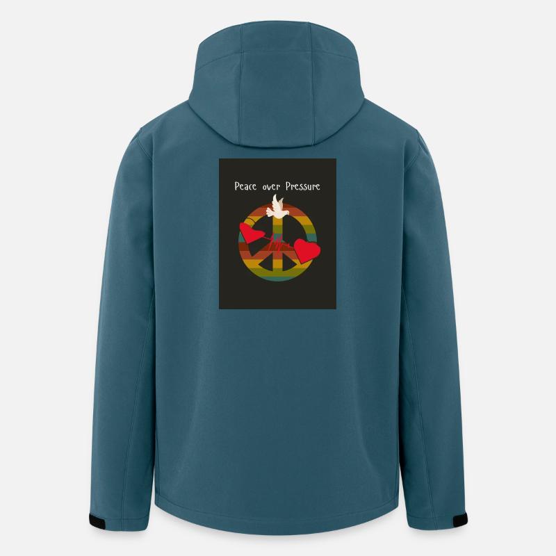 Peace_over_Pressure - Recycelte Männer Softshell-Jacke von Stanley/Stella - Dunkles Petrol