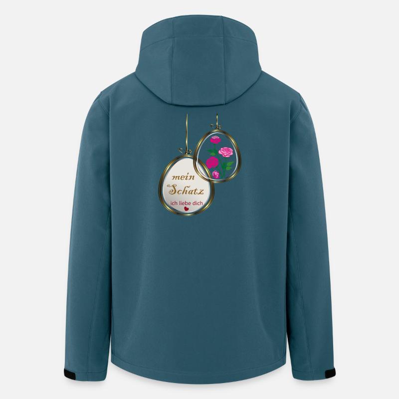 Halskette  - Recycelte Männer Softshell-Jacke von Stanley/Stella - Dunkles Petrol