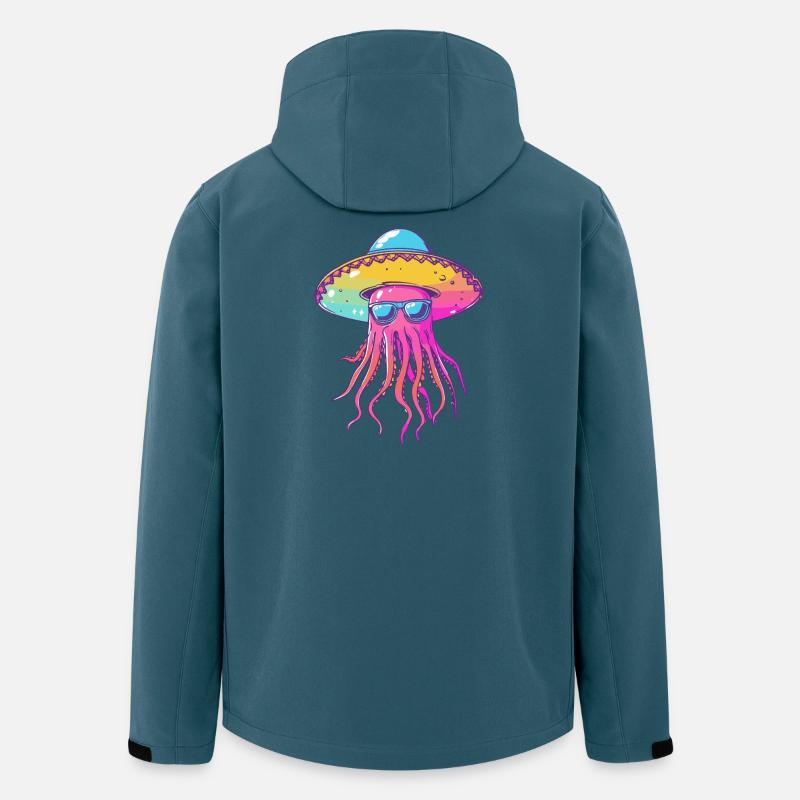 Jellyfish Funny Sombrero - Men’s Recycled Softshell Jacket by Stanley/Stella - stargazer