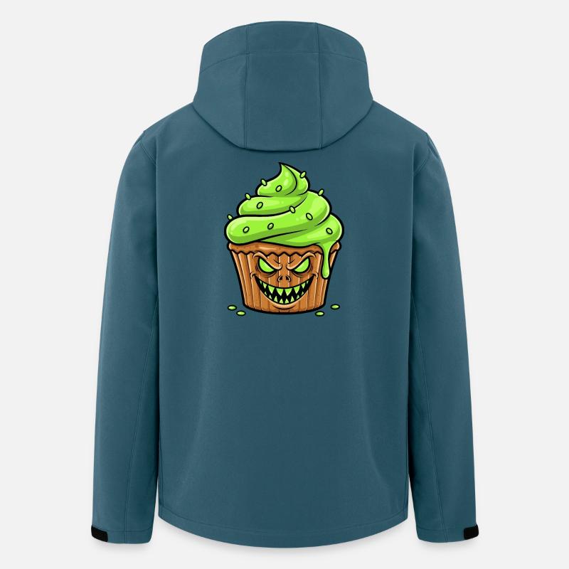 Grusel Cupcake Grün - Recycelte Männer Softshell-Jacke von Stanley/Stella - Dunkles Petrol