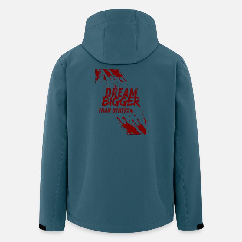 Träume größer als andere - Recycelte Männer Softshell-Jacke von Stanley/Stella - Dunkles Petrol
