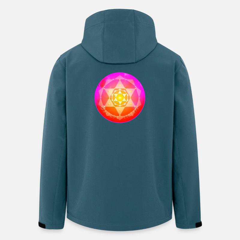 Kordulah Kristall Mandala - ElshaddaiShikaina - Recycelte Männer Softshell-Jacke von Stanley/Stella - Dunkles Petrol