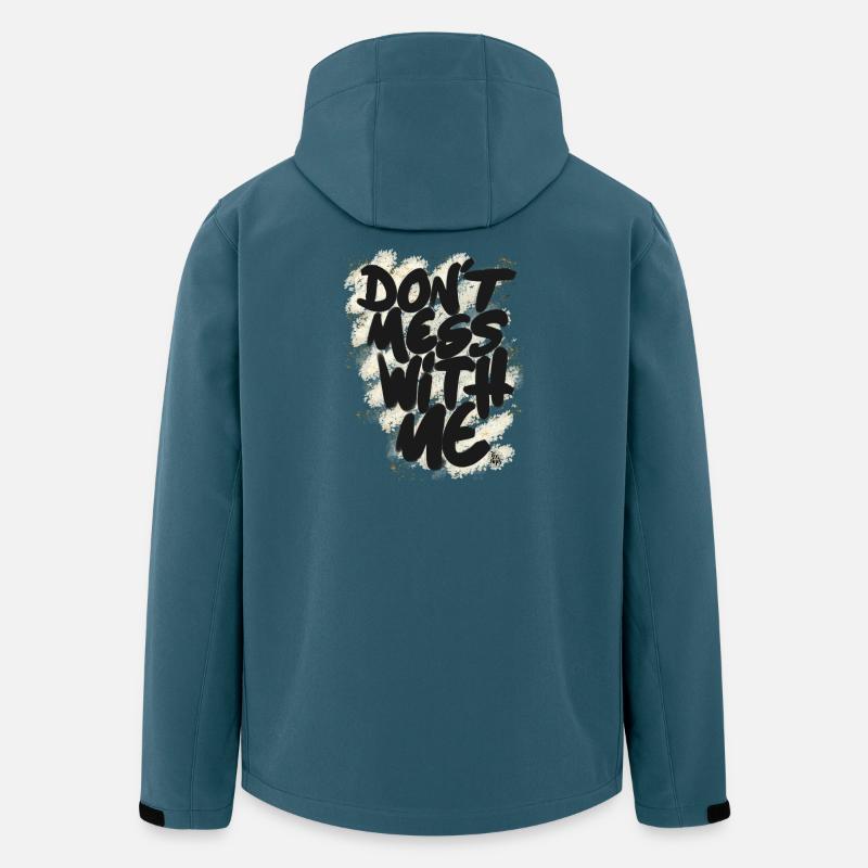 Don't mess with me - Veste softshell homme en polyester recyclé Stanley/Stella - bleu pétrole foncé
