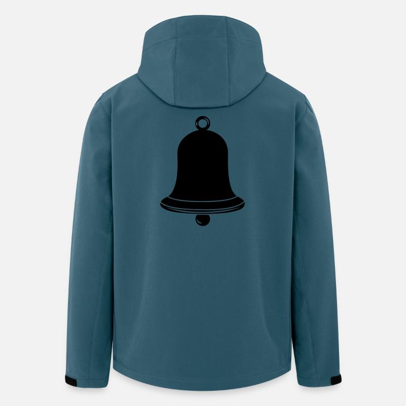 Cloches de l’église Logo de l’église - Veste softshell homme en polyester recyclé Stanley/Stella - bleu pétrole foncé