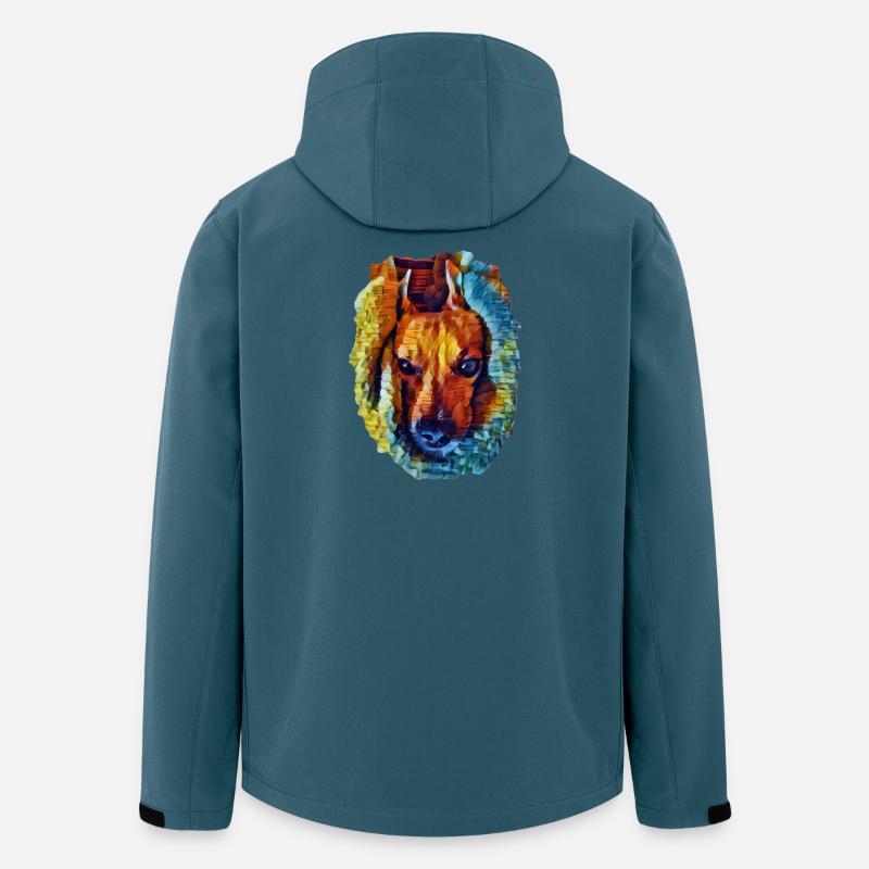 Lucy - Veste softshell homme en polyester recyclé Stanley/Stella - bleu pétrole foncé