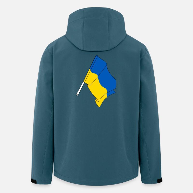 Flagge Ukraine - Recycelte Männer Softshell-Jacke von Stanley/Stella - Dunkles Petrol