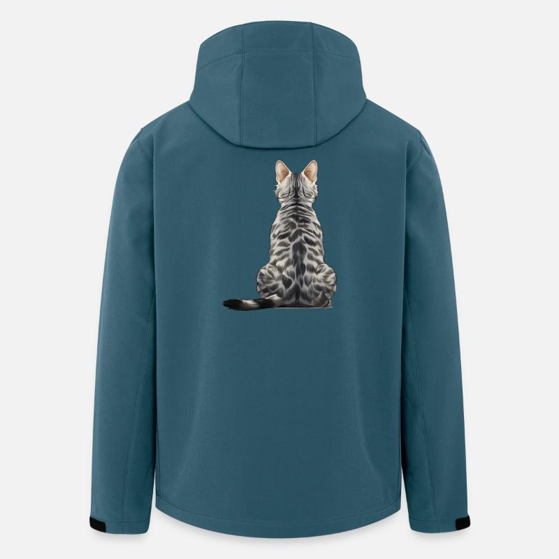 Ägyptische Mau - Recycelte Männer Softshell-Jacke von Stanley/Stella - Dunkles Petrol