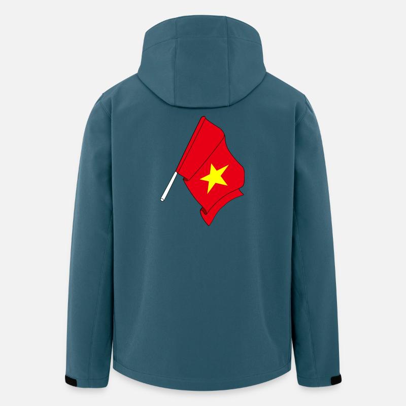 Flagge Vietnam - Recycelte Männer Softshell-Jacke von Stanley/Stella - Dunkles Petrol