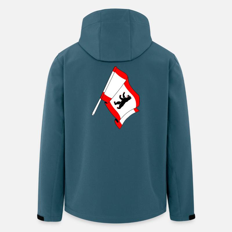 Flagge Berlin - Recycelte Männer Softshell-Jacke von Stanley/Stella - Dunkles Petrol