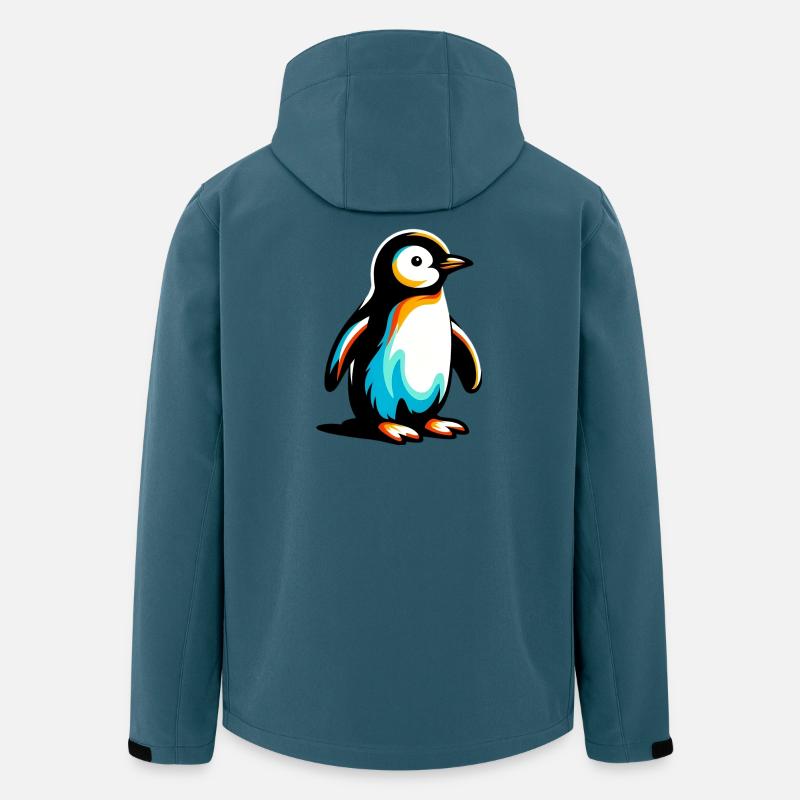 Pinguin - Recycelte Männer Softshell-Jacke von Stanley/Stella - Dunkles Petrol