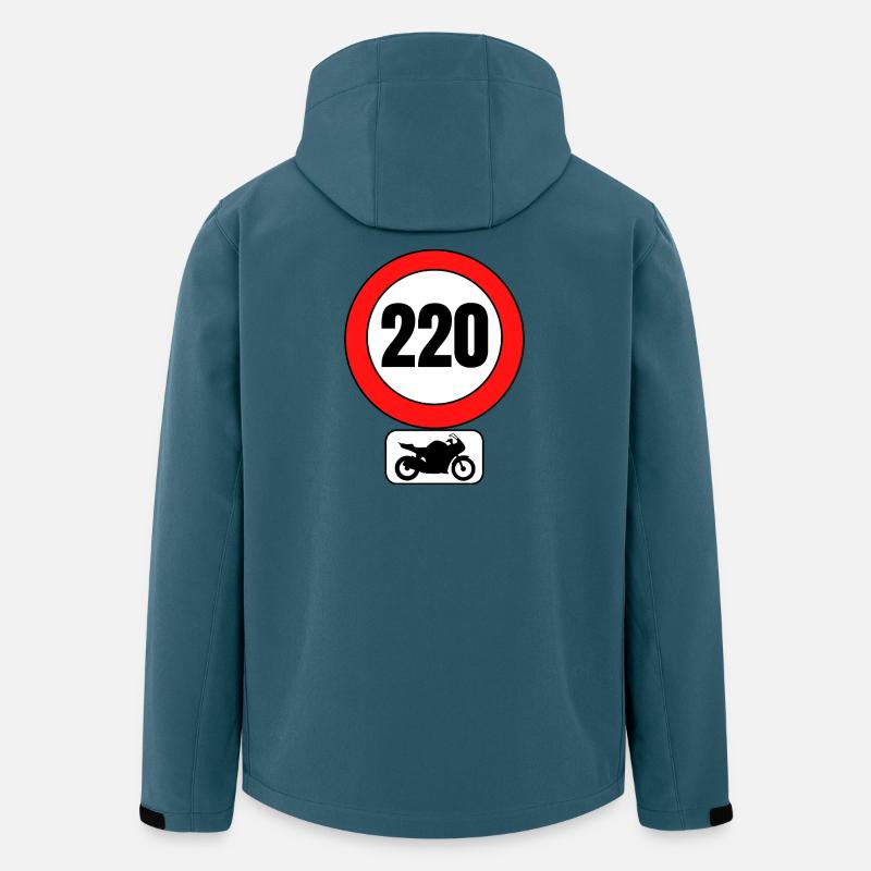 GESCHWINDIGKEITSBEGRENZUNG 220 - Recycelte Männer Softshell-Jacke von Stanley/Stella - Dunkles Petrol