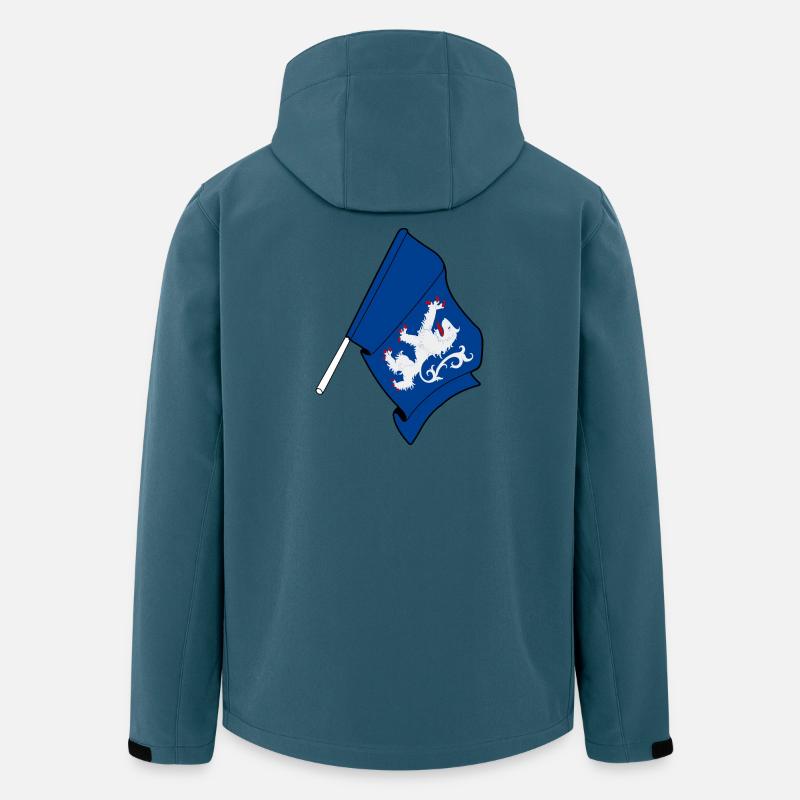 Flagge der Provinz Halland Schweden - Recycelte Männer Softshell-Jacke von Stanley/Stella - Dunkles Petrol