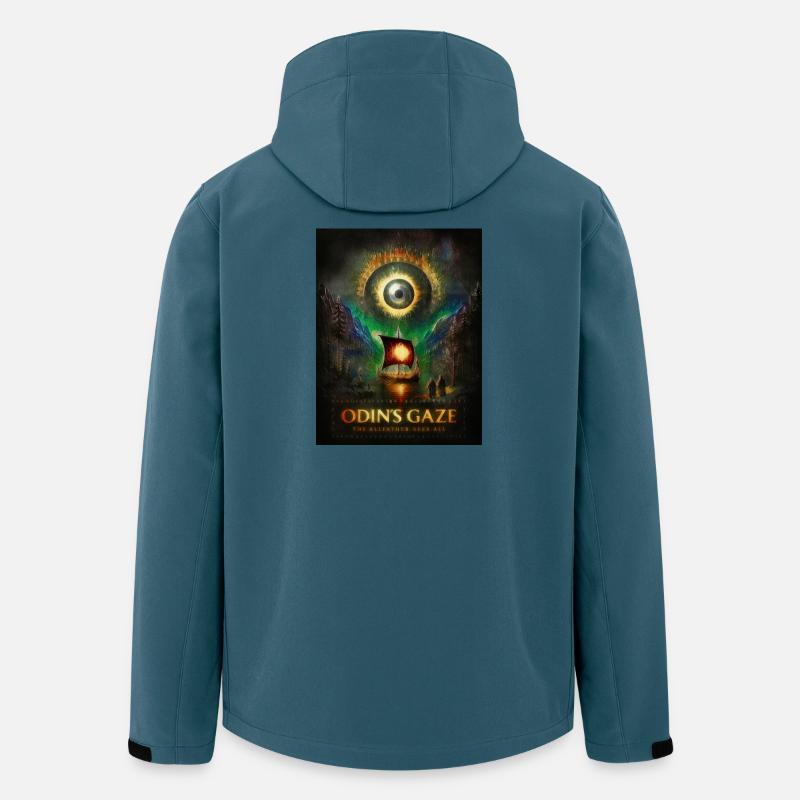 Odins Blick – Das Allsehende Auge - Recycelte Männer Softshell-Jacke von Stanley/Stella - Dunkles Petrol