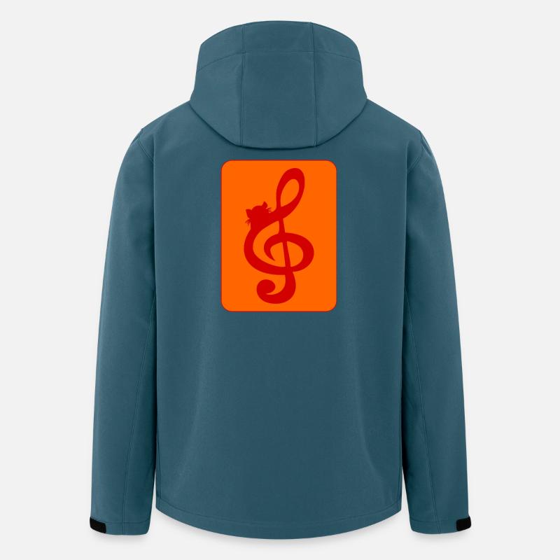 KATZEN MUSIK - Recycelte Männer Softshell-Jacke von Stanley/Stella - Dunkles Petrol