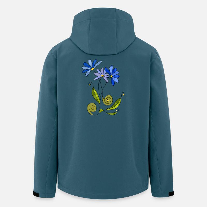 Flowers - Men’s Recycled Softshell Jacket by Stanley/Stella - stargazer