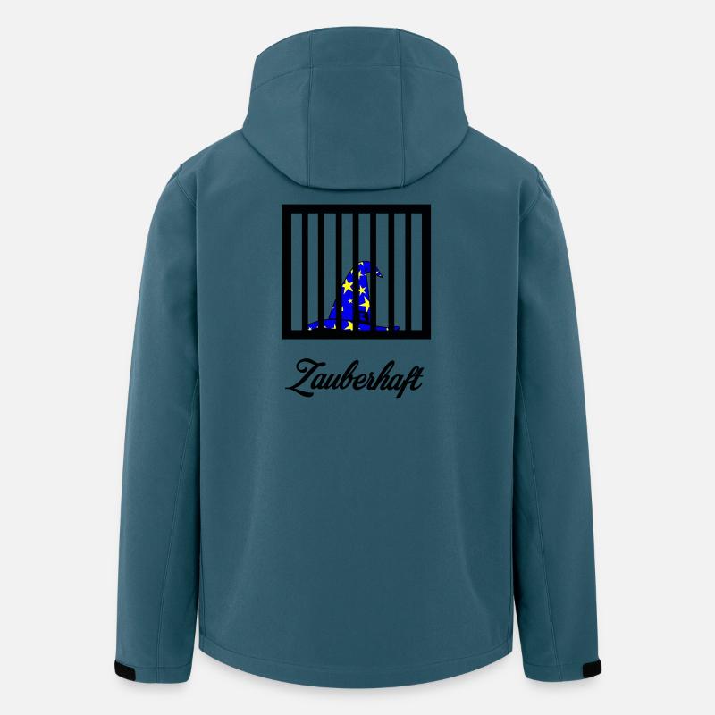 Zauberhaft - Recycelte Männer Softshell-Jacke von Stanley/Stella - Dunkles Petrol