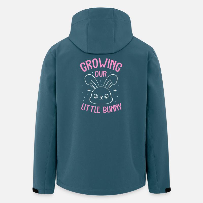 Werdende Mutter Ostern Gender Reveal - Recycelte Männer Softshell-Jacke von Stanley/Stella - Dunkles Petrol