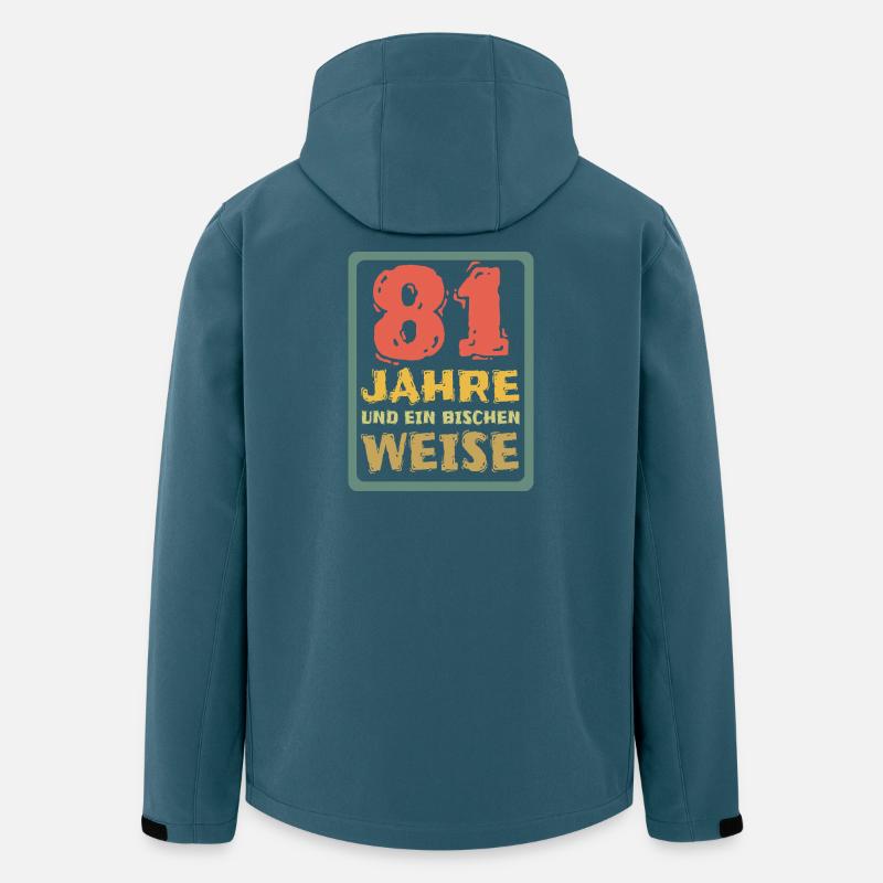 Spruch 81 - Recycelte Männer Softshell-Jacke von Stanley/Stella - Dunkles Petrol