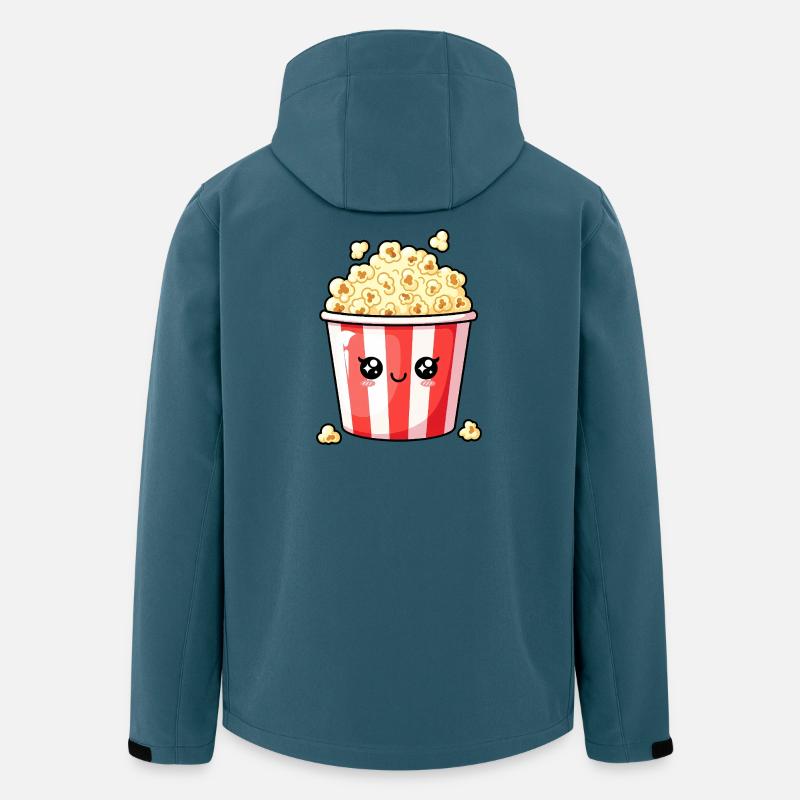 Kawaii-Popcorneimer - Recycelte Männer Softshell-Jacke von Stanley/Stella - Dunkles Petrol