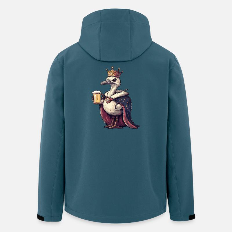 Strauß Bier König - Recycelte Männer Softshell-Jacke von Stanley/Stella - Dunkles Petrol