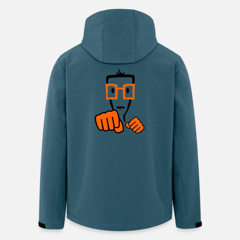 Boxer Fighter Boy - Recycelte Männer Softshell-Jacke von Stanley/Stella - Dunkles Petrol