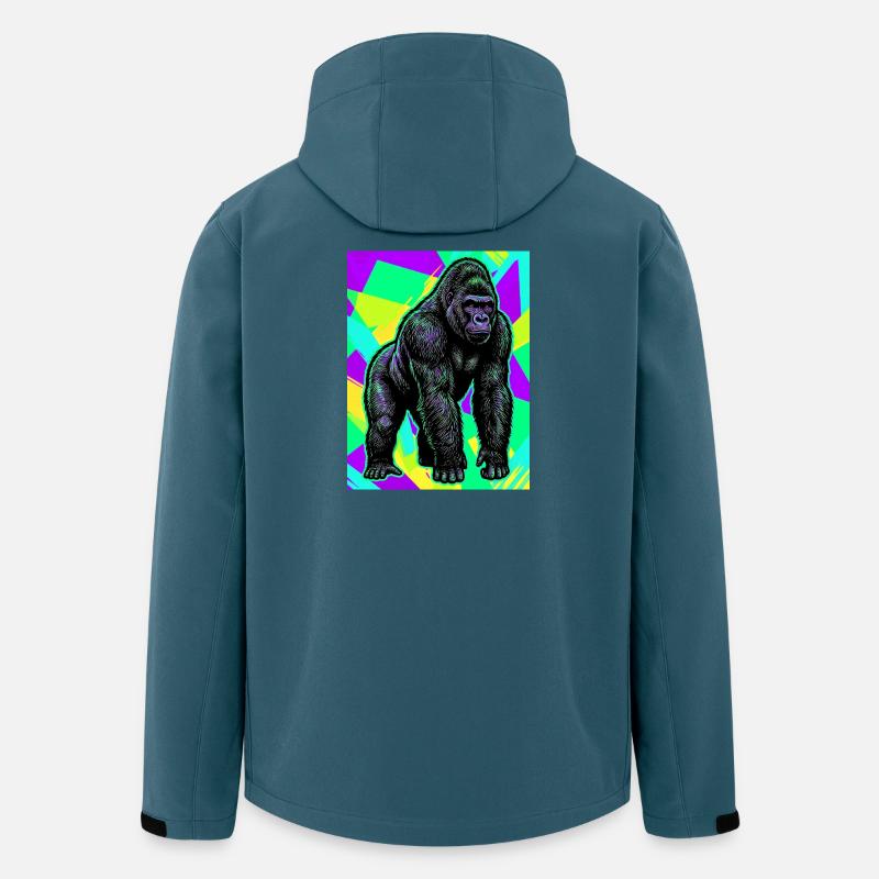 Gorilla - Recycelte Männer Softshell-Jacke Discoverer von Stanley/Stella - Dunkles Petrol