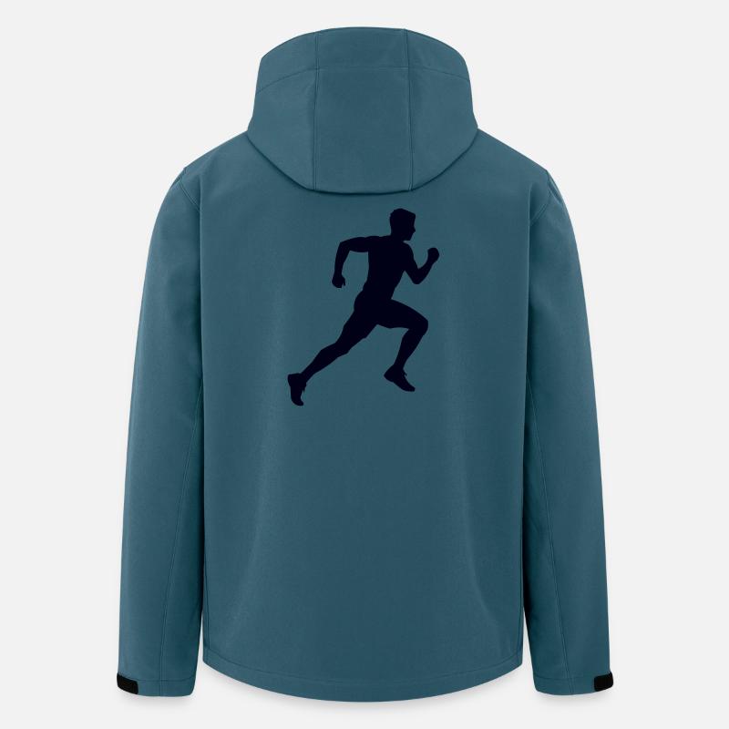 Läufer Joggen - Recycelte Männer Softshell-Jacke von Stanley/Stella - Dunkles Petrol
