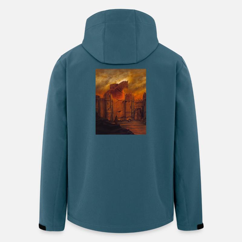 Le cheval de Troie à Muralla - Veste softshell homme en polyester recyclé Stanley/Stella - bleu pétrole foncé