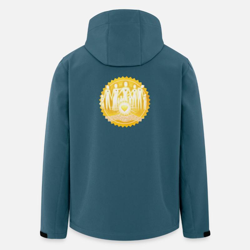 Sternentor LichtMenschen Sonne - Sonja Ariel - Recycelte Männer Softshell-Jacke von Stanley/Stella - Dunkles Petrol