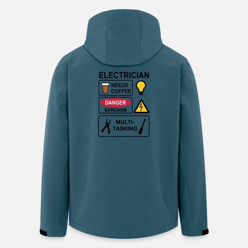 Electrician - Recycelte Männer Softshell-Jacke von Stanley/Stella - Dunkles Petrol