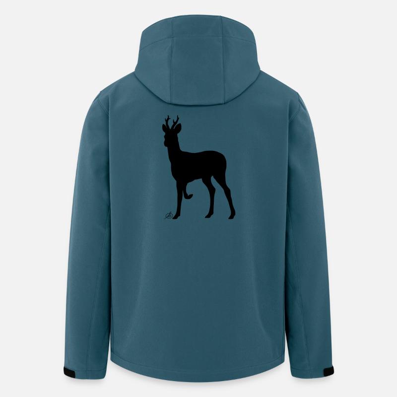 Rehbock - Recycelte Männer Softshell-Jacke von Stanley/Stella - Dunkles Petrol