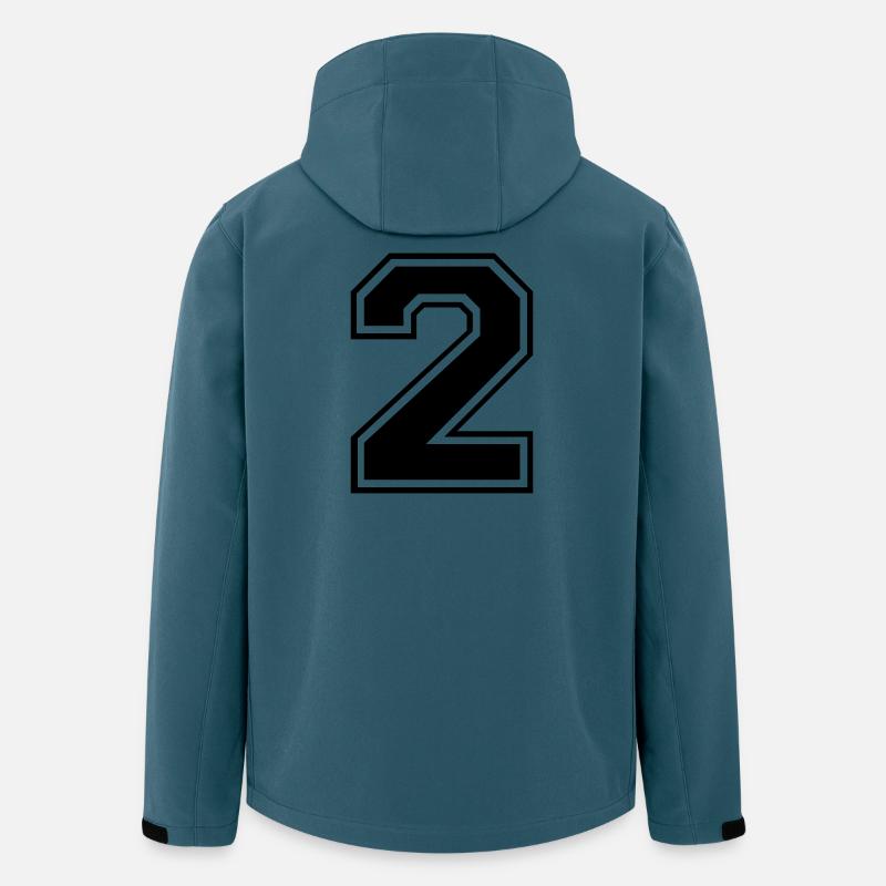 Rugby Rugby mit 2 Nummern - Recycelte Männer Softshell-Jacke von Stanley/Stella - Dunkles Petrol