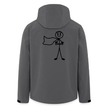 Super young or man and cape with arms crossed - Men’s Recycled Softshell Jacket by Stanley/Stella - stargazer - Back - AI Model Male 185 light (185cm)