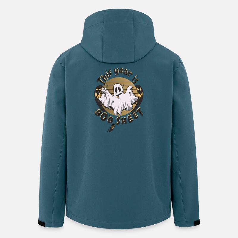 Cette année Boo is Bad - Veste softshell homme en polyester recyclé Stanley/Stella - bleu pétrole foncé