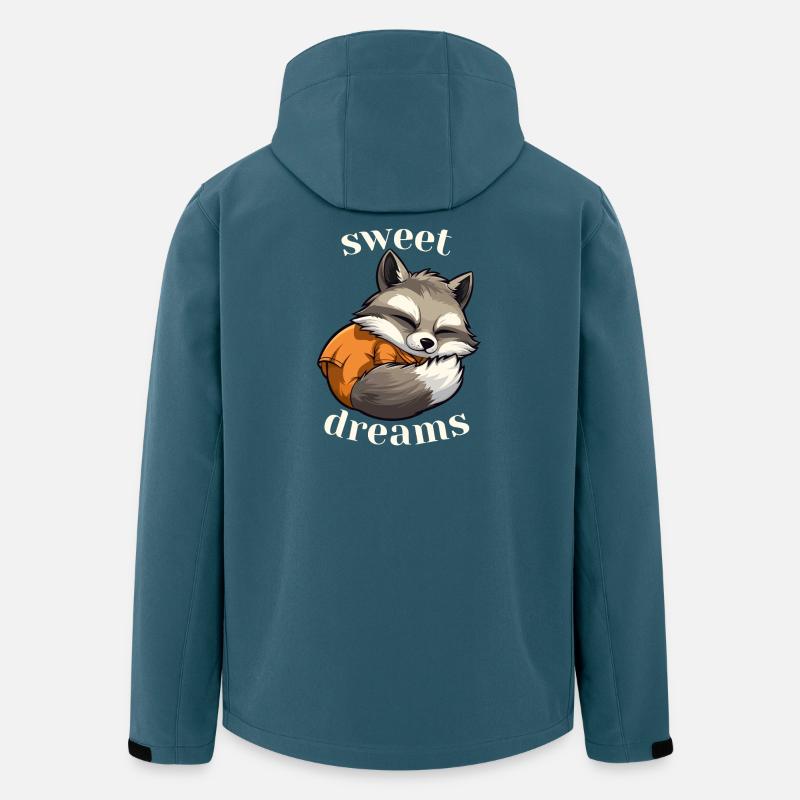 Sweet Dreams Waschbär - Recycelte Männer Softshell-Jacke von Stanley/Stella - Dunkles Petrol