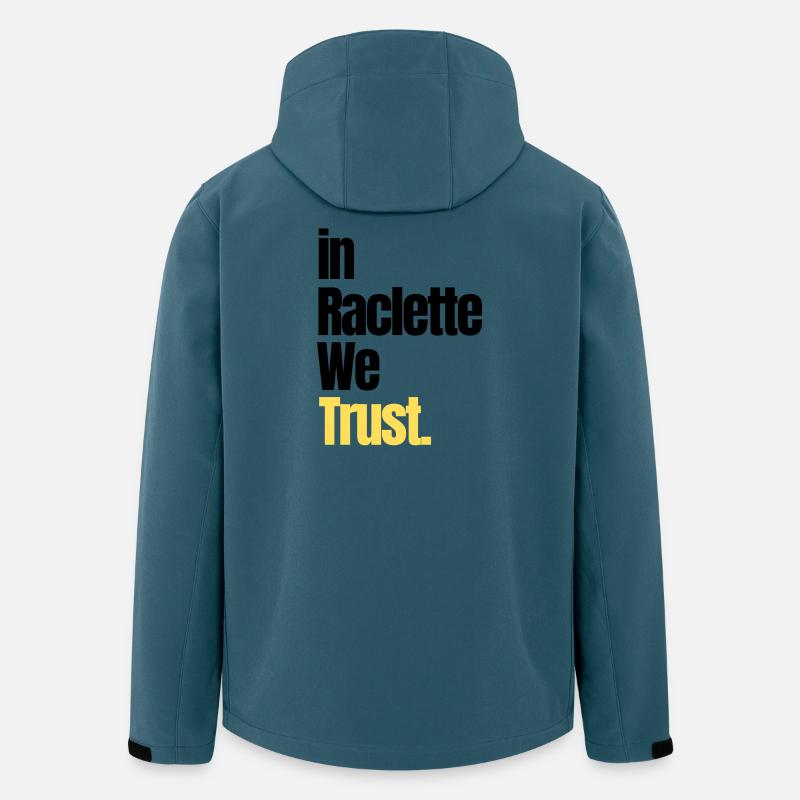 in Raclette vertrauen wir - Recycelte Männer Softshell-Jacke von Stanley/Stella - Dunkles Petrol
