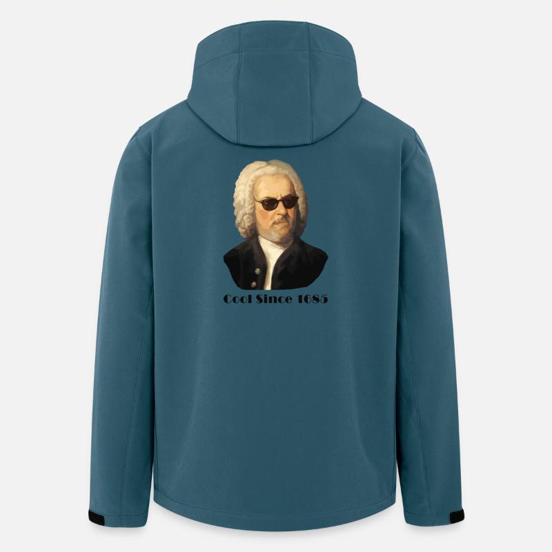 Johann Sebastian Bach – Cool mit Sonnenbrille und - Recycelte Männer Softshell-Jacke von Stanley/Stella - Dunkles Petrol