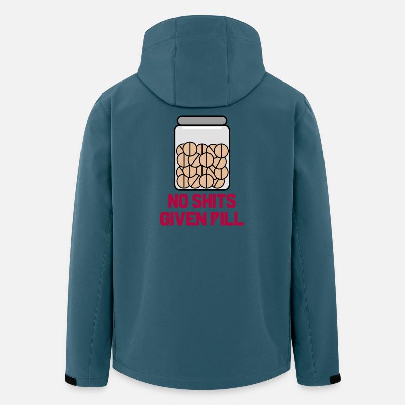Egal Gleichgültig Statement Ist Mir Wurscht - Recycelte Männer Softshell-Jacke von Stanley/Stella - Dunkles Petrol
