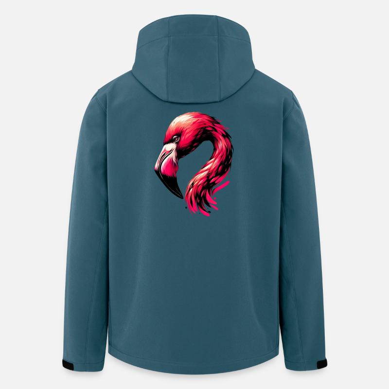 Flamingo - Recycelte Männer Softshell-Jacke von Stanley/Stella - Dunkles Petrol