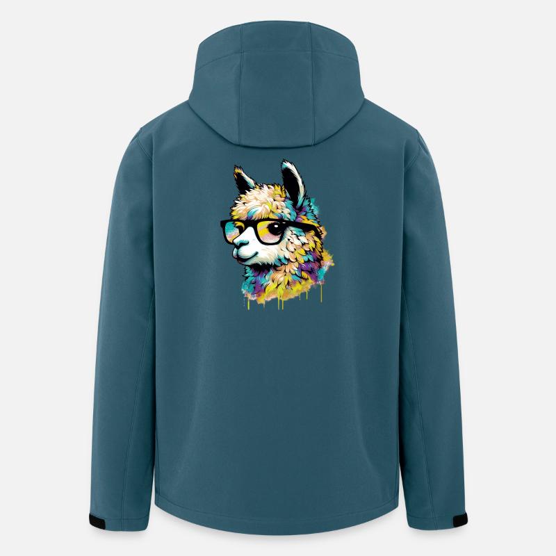 Alpaka - Recycelte Männer Softshell-Jacke von Stanley/Stella - Dunkles Petrol
