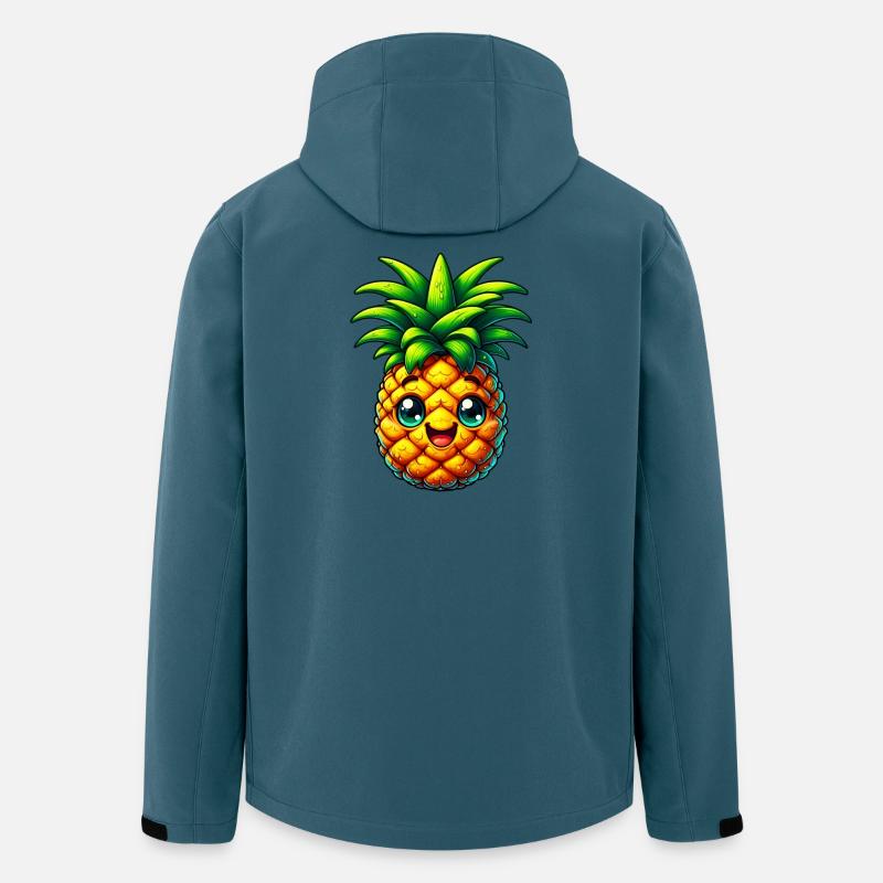 Ananas - Recycelte Männer Softshell-Jacke von Stanley/Stella - Dunkles Petrol