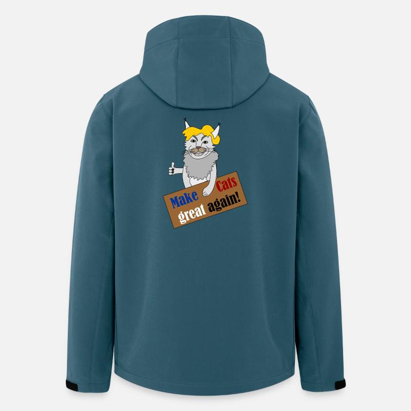 Katzen sind großartig - Recycelte Männer Softshell-Jacke von Stanley/Stella - Dunkles Petrol